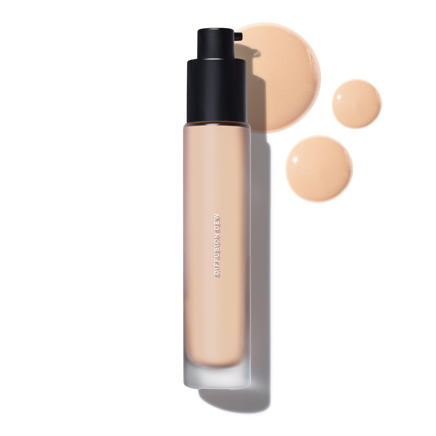 MAKE Beauty Diffusion Dew Skin Tint. Sheer to Medium Coverage Radiant Finish. Blurring, Smoothing, and Brightening for Glowing Complexion. Enhanced with Niacinamide and Adenosine. Neutral 02