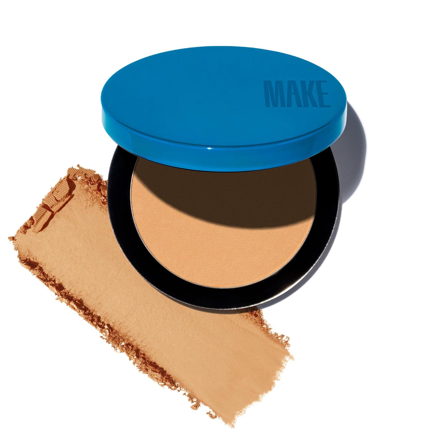 MAKE Beauty Skin Mimetic Microsuede Bronzer Powder - Matte Bronzing Powder Contour, Buildable Formula, Non Comedogenic, Long Lasting Color. Shade - Lunar for Fair to Light Skin